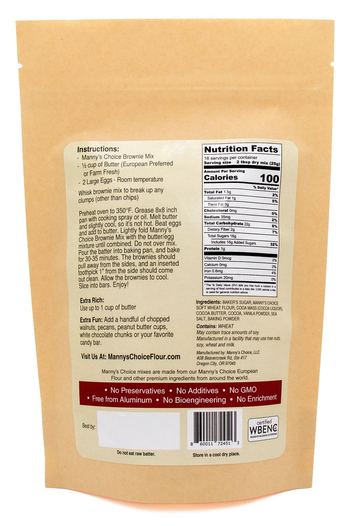 Manny’s Choice Brownie Mix – 2