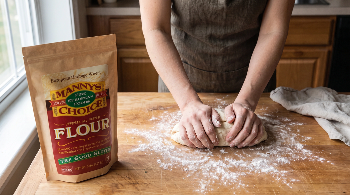 Baking with Manny's Choice Type 0 Flour — 30 lb Bulk Box