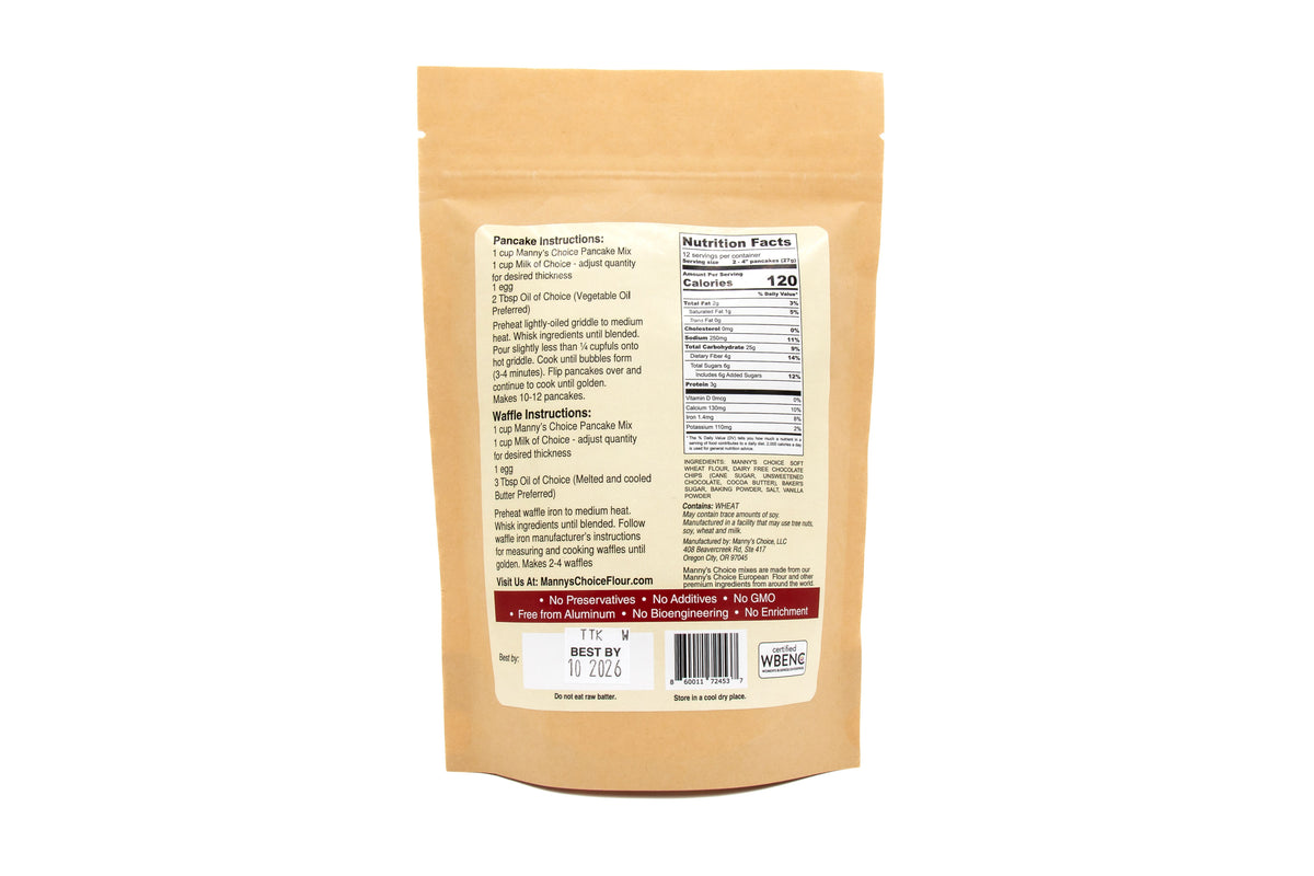 Manny’s Choice Chocolate Chip Pancake and Waffle Mix – 2