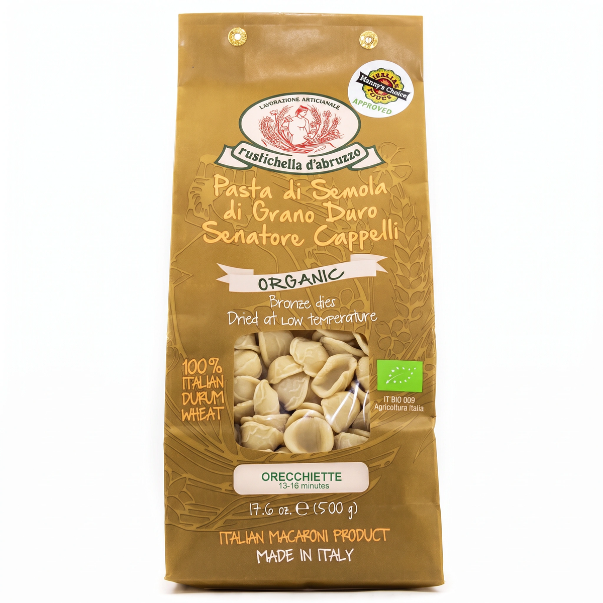 Organic Senatore Cappelli Orecchiette by Manny's Choice