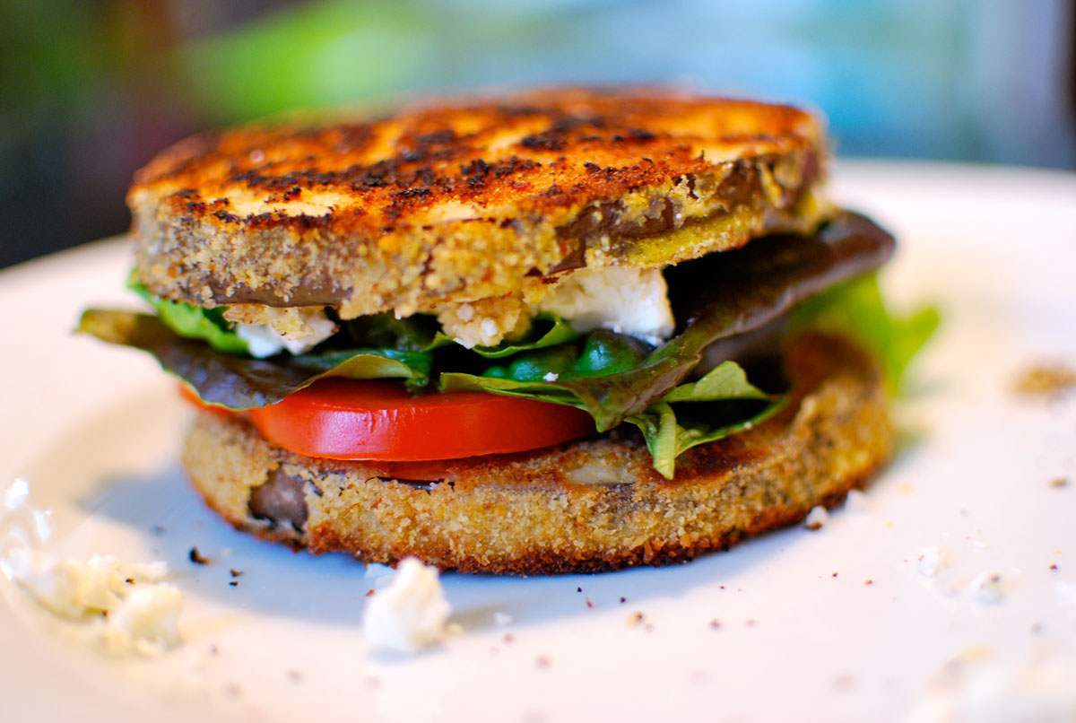Summer Eggplant Sandwich