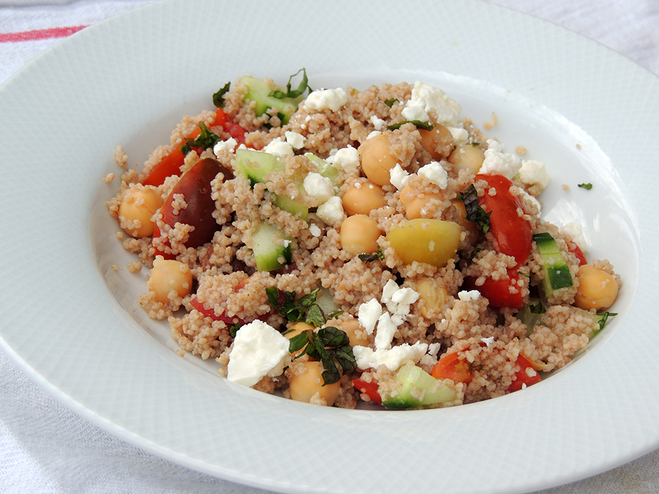 Farro Couscous Salad