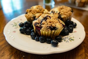 The Best Blueberry Muffins