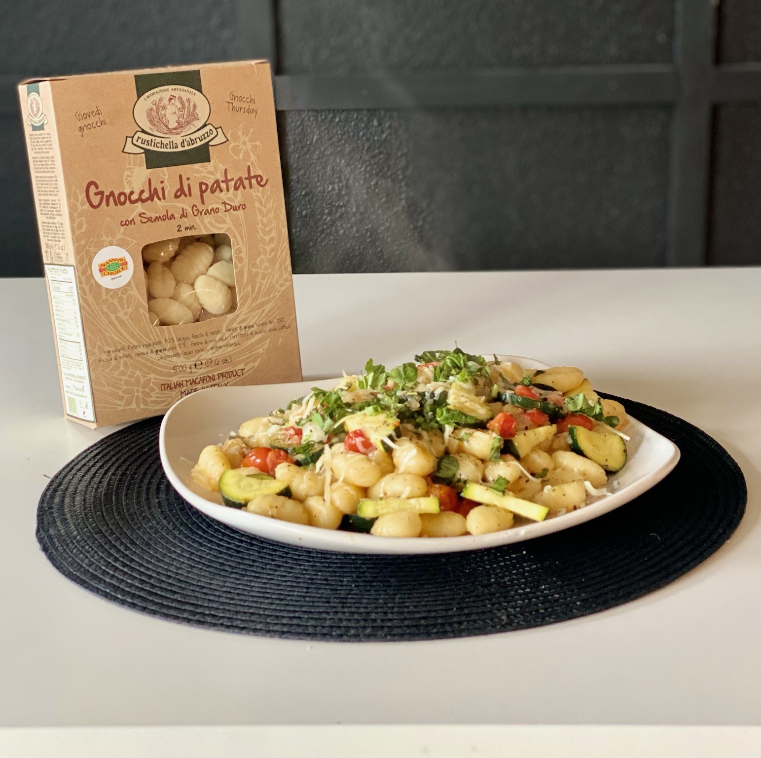 Manny’s Choice Garlic Gnocchi with Vegetables
