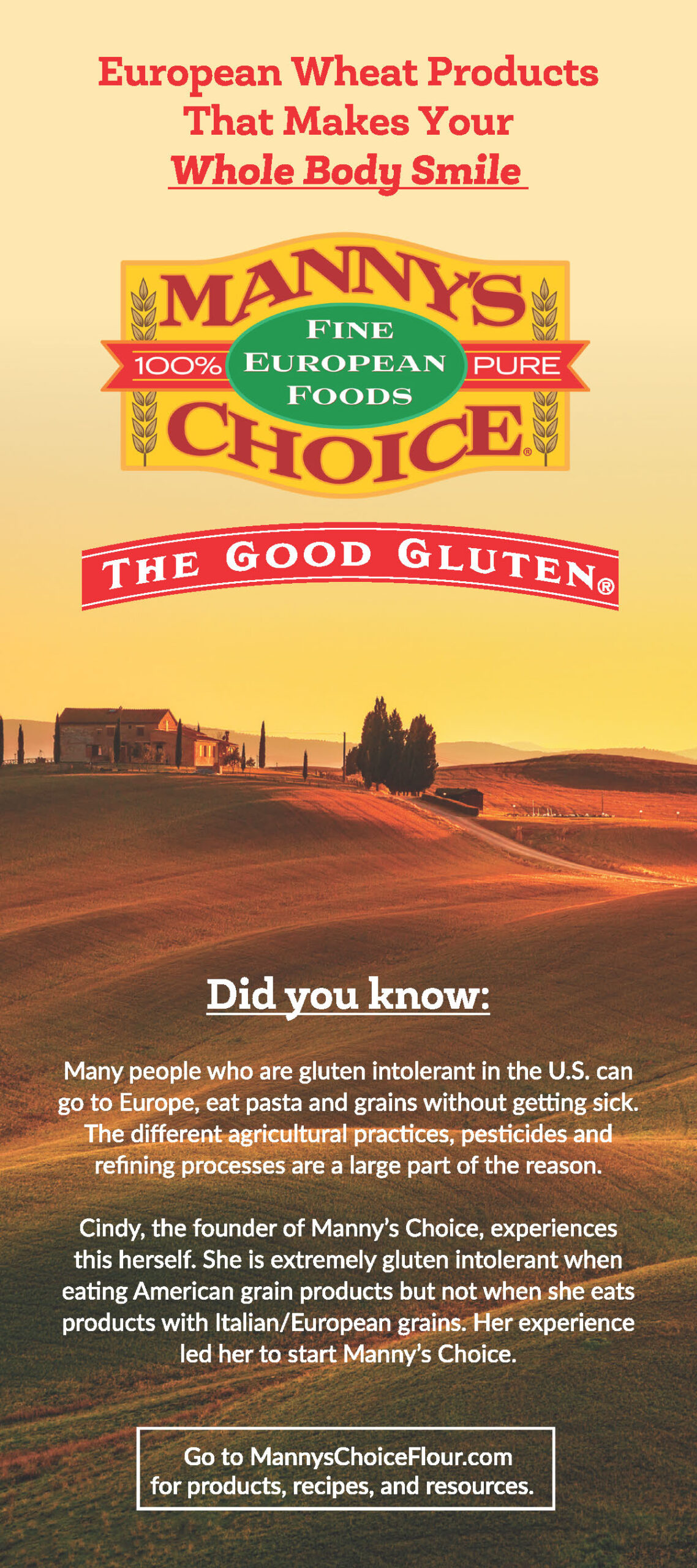 Mannys Choice European Wheat Products_not all Italian products are created equal